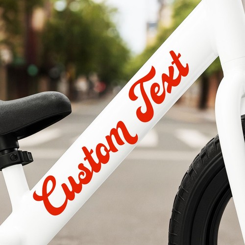 Personalised bike frame - personalised, name