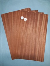 4 CONSECUTIVE SHEETS OF SAPELE