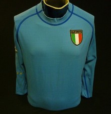 Italy Football Shirt 2002 Home Kappa Long Sleeved Size L