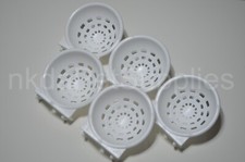 Canary nest pans for breeding nesting canary 10cm white x5 x2 x1 cage & aviary