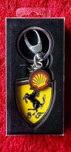 Ferrari keyring enamel shield - ferrari,