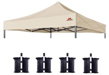 SCOCANOPY Commercial 10x10 Canopy Replacement Top,Canopy Cover ONLY - Beige