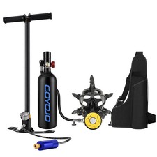 Diving Tank 1L Scuba Tank Camera Mount Full Face Snorkel Oxygen Tank Connector