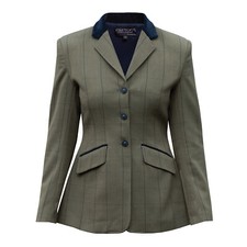 Equetech Women's Bellingham Tweed Riding Hacking Show Jacket - Machine Washable!