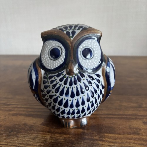 Pottery owl figure - owl,