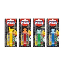 Pokemon PEZ Complete Set Of 4 *Sealed* Pikachu Charmander Squirtle Bulbasaur