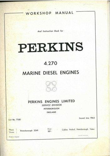 Perkins marine diesel engine - marine,