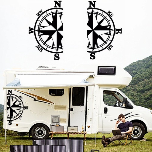 2pcs compass mountain vinyl - 2pcs,
