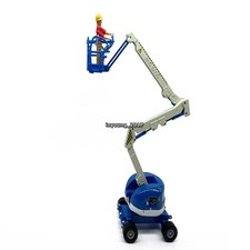 Aerial Work Platform Truck Toy Model Metal Diecast Construction Vehicle Blue