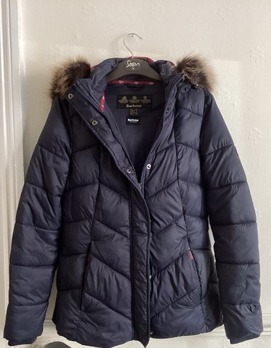 Ladies size navy barbour - size,