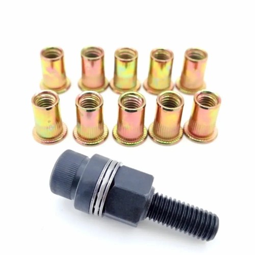 Hand rivet nut tool with - nut,