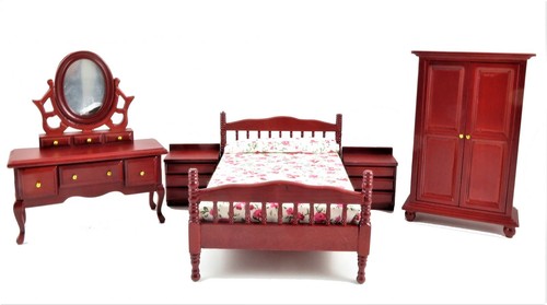 Dolls house mahogany double - house,