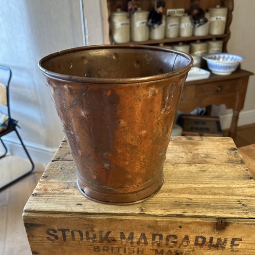 Vintage large copper planter - vintage,