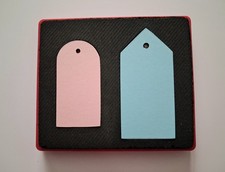 sizzix originals die 380236 Tag set card making scrapbooking Red die gift tags