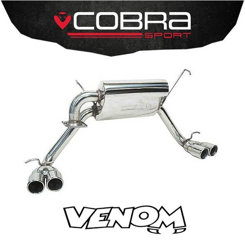 Cobra exhaust cat back - cobra, 2.25"