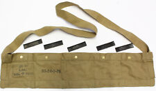 British Army L1A1 SLR Charger Stripper Clip Army & L3A1 Cloth Bandoleer Ammo Box