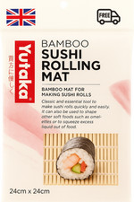 Yutaka Bamboo Sushi Rolling Mat 24cm x 24cm – Easy Sushi Roll Maker
