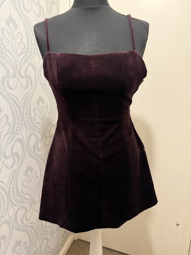 Zara burgundy velvet mini - burgundy,