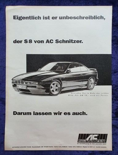 Schnitzer with bmw 850i - ac,