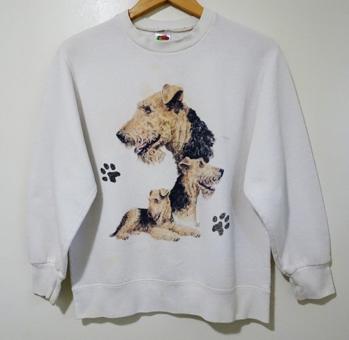 Vtg 90s airedale terrier - terrier, dog