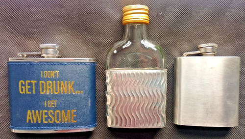 Vintage hip flasks all - flasks,