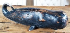 Nautical Decorative Whale/Sachalot Statue - Wood Look, 47cm Length