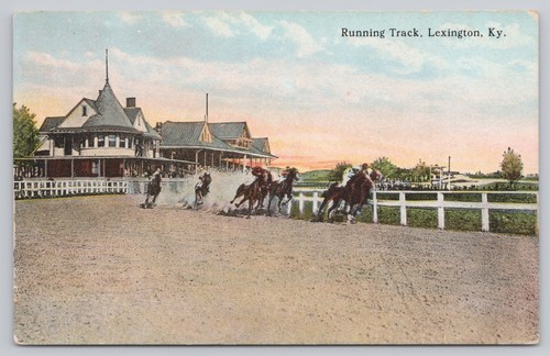 Running track horse racing - track,