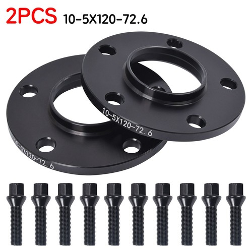 10mm black wheel spacers - 2x,