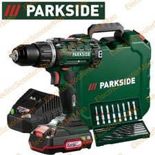 Parkside 20V Cordless Drill Driver Complete Set Included 2Ah Battery and Charger