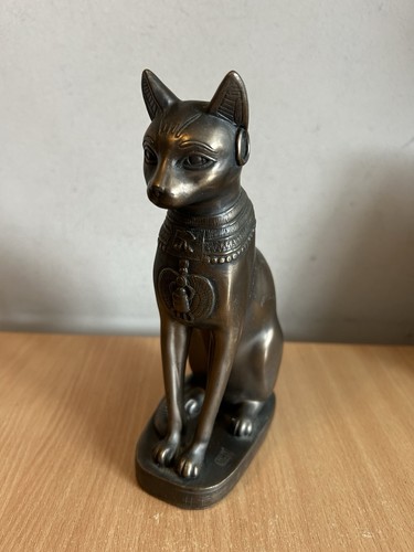 Bronzed resin replica egyptian - resin,