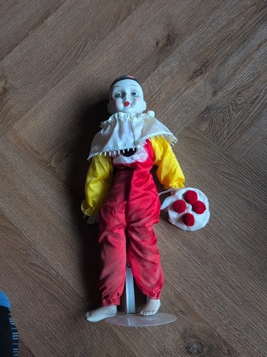 Vintage 1980s pierrot clown - pierrot,