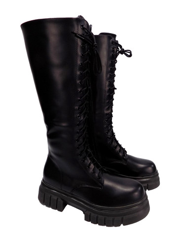 Goth knee high boots 3 - high,