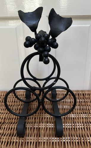 Wrought iron wine rack ornate - iron,