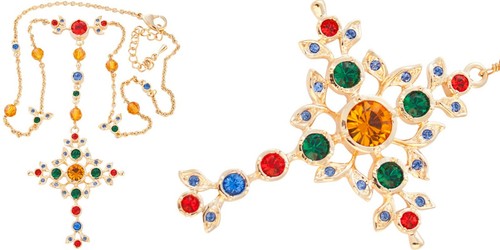 Rosary bead style necklace - bead,