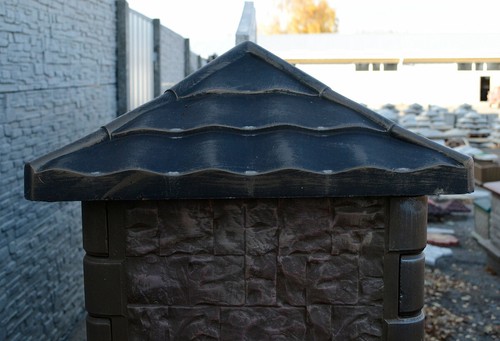 Concrete mold pier caps - concrete, fence
