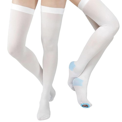 Pair white anti embolism - white,