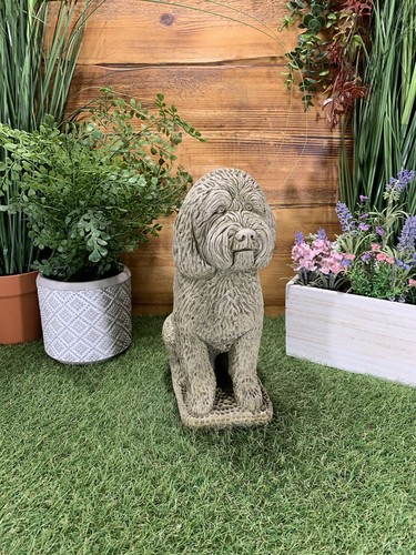 Stone garden detailed cockapoo - stone,