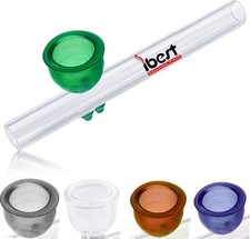 Glass Steamroller Pipe Cup Bowl Smoking Pipes 10cm Long Nicotine Free 