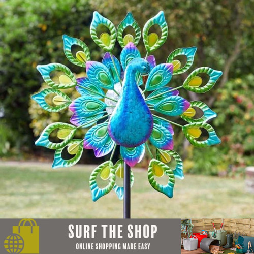 Peacock metal wind - metal, spinner
