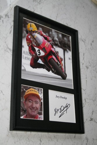 Glossy joey dunlop signed - joey,