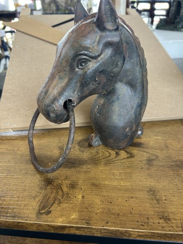Victorian cast iron horse head - victorian,