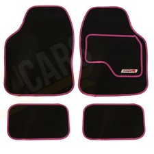 4 x Black Carpet Floor Mats w