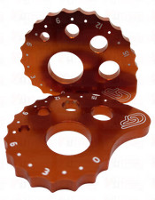 CSP TRIALS BIKE SNAIL CAM CHAIN ADJUSTERS ORANGE BETA SCORPA SHERCO MONTESA 17MM