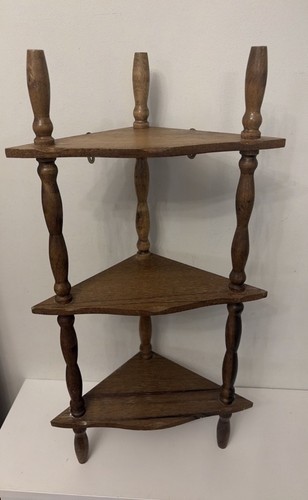 Vintage wooden oak corner - vintage,