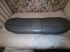 MERCEDES BENZ W126 W124 SEAT REAR LEATHER GREY