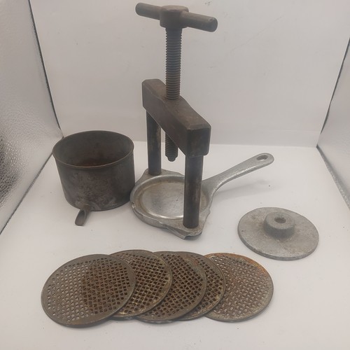 Metal fruit press - metal,
