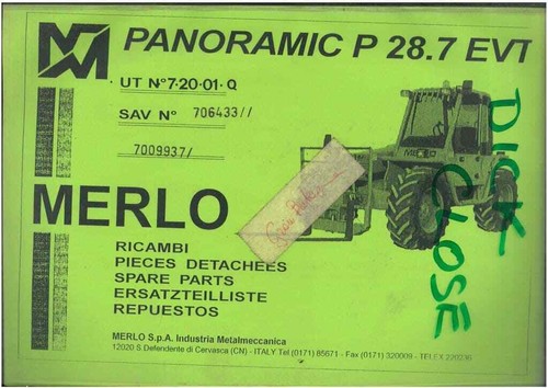 Merlo telescopic handler - telescopic,