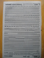 1 x Letraset Upp/Low/Num