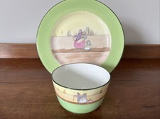 Royal Doulton Dutch Harlem Art Deco Noke Designed Plate And Small Bowl