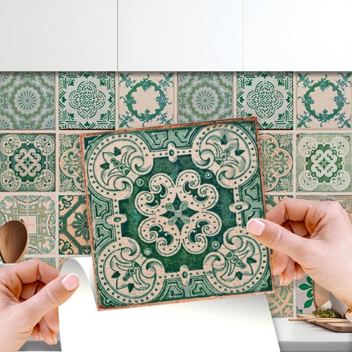 24x walplus 15cm - walplus, green
